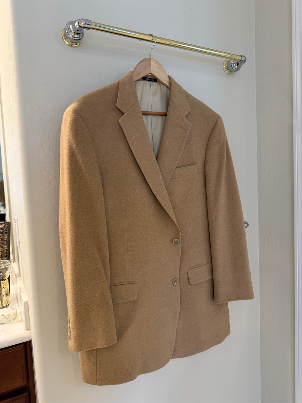 Hart Schaffner Marx Camel Wool-Blend Sport Coat